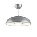 **Nowoczesna lampa sufitowa w kolorze srebrnym z pierścieniem LED**